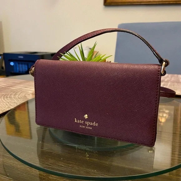 Kate Spade Plum Wristlet Clutch - Picture 1 of 4